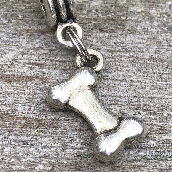 Charm silver Dog Bone dangles works w/pandora - Picture 4 of 6